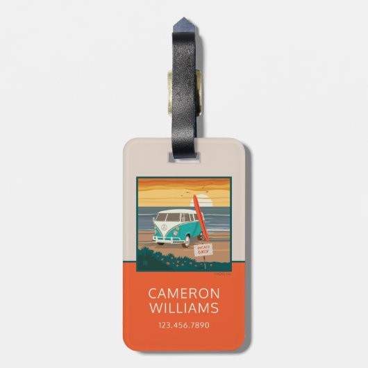 Alleen de lokale bevolking | VW-Surven Bagagelabel (Achterkant verticaal)