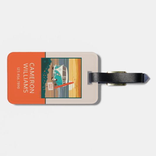 Alleen de lokale bevolking | VW-Surven Bagagelabel (Achterkant horizontaal)