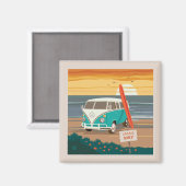 Alleen de lokale bevolking | VW-Surven Magneet (Voorkant / Achterkant)