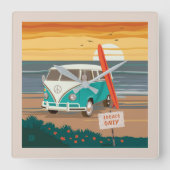 Alleen de lokale bevolking | VW-Surven Vierkante Klok (Voorkant)