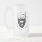 Alleen de overlevende dieren matglas bierpul (Links)