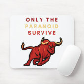 Alleen de paranoïde overleven muismat (Met muis)