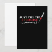 Alleen de puntholbotomist, hartslag Flebotomie Gif Kaart (Voorkant / Achterkant)