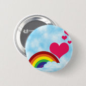 Alleen de regenboog ronde button 5,7 cm (Voorkant /achterkant)