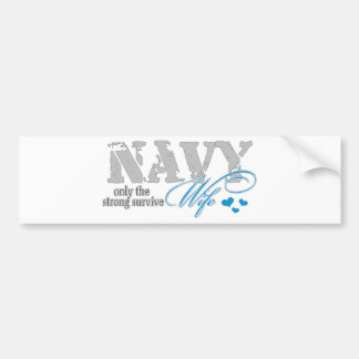 Alleen de sterken overleven de marine bumpersticker