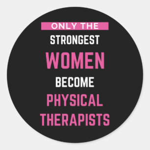 Alleen de sterkste vrouwen worden fysiek ronde sticker
