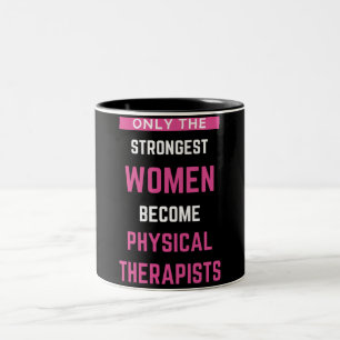 Alleen de sterkste vrouwen worden fysiek tweekleurige koffiemok