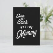 Alleen de storm niet de mama RSVP kaartje (Staand voorkant)