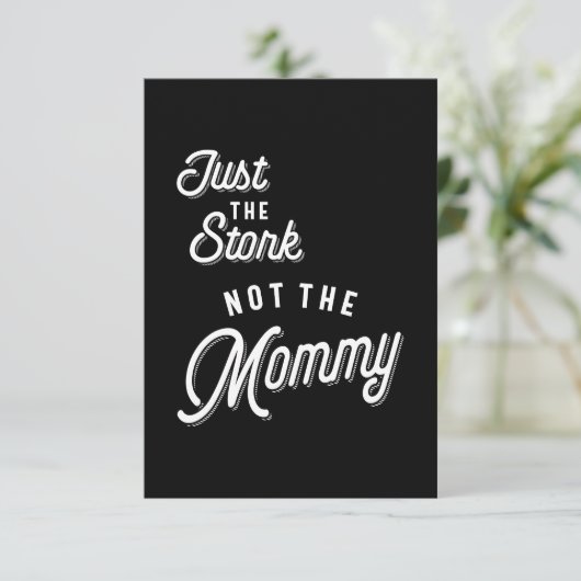 Alleen de storm niet de mama RSVP kaartje (Staand voorkant)