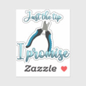 Alleen de tip die groomt sticker (Vel)