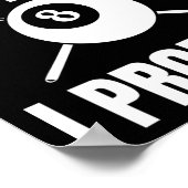 Alleen de tip die ik beloof biljart biljart 1 poster (Hoek)