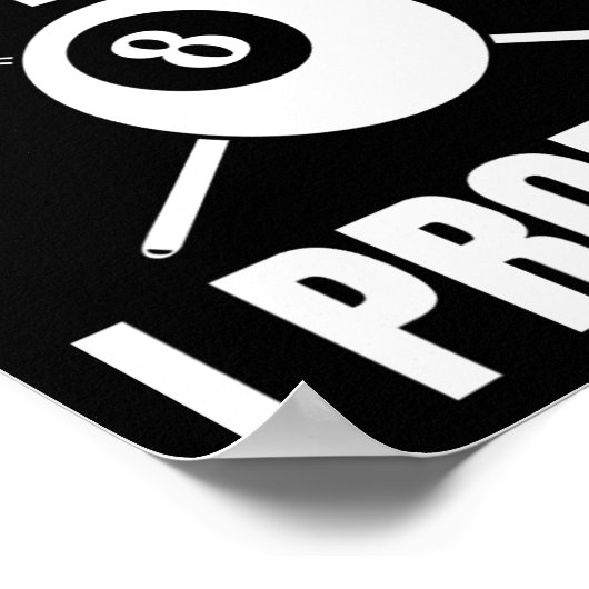 Alleen de tip die ik beloof biljart biljart 1 poster (Hoek)