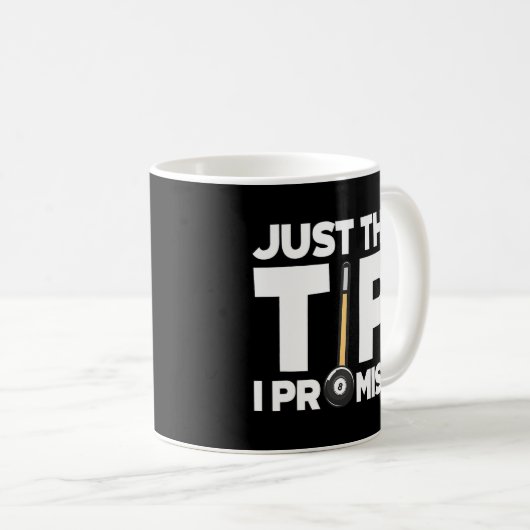 Alleen de tip die ik beloof Billiard Player Snooke Koffiemok (Voorkant rechts)