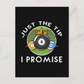 Alleen de Tip die ik beloof Billiards Briefkaart (Voorkant)