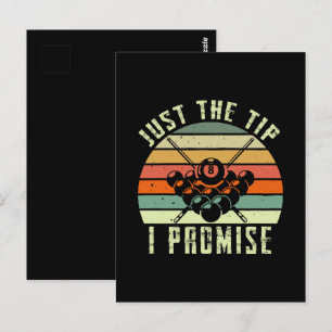 Alleen de Tip die ik beloof Billiards Briefkaart