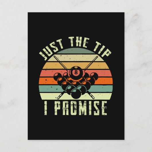 Alleen de Tip die ik beloof Billiards Briefkaart (Voorkant)