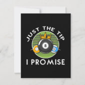 Alleen de Tip die ik beloof Billiards Feestdagenkaart (Voorkant)