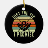 Alleen de Tip die ik beloof Billiards Keramisch Ornament (Voorkant)