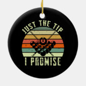 Alleen de Tip die ik beloof Billiards Keramisch Ornament (Achterkant)