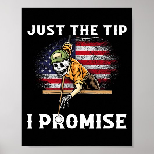 Alleen de tip die ik beloof dat ik grappige biljar poster (Voorkant)