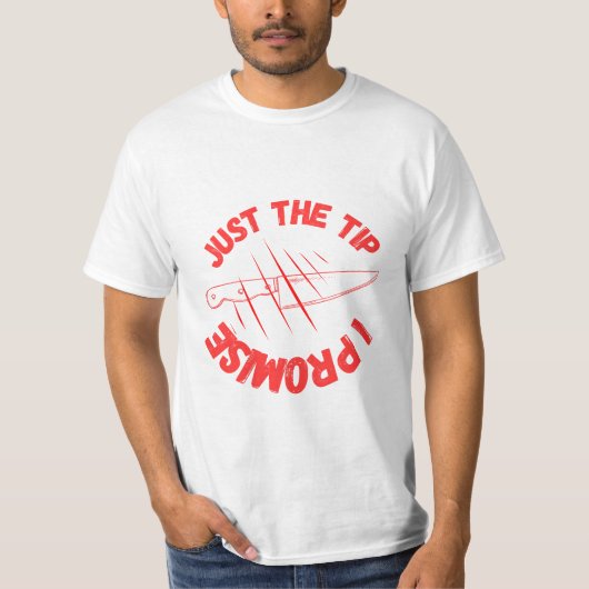 Alleen de tip die ik beloof t-shirt (Voorkant)