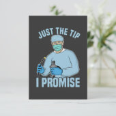 Alleen de Tip I Belooft - Endoscopie, Colonoscopie RSVP Kaartje (Staand voorkant)