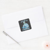 Alleen de Tip I Belooft - Endoscopie, Colonoscopie Vierkante Sticker (Envelop)