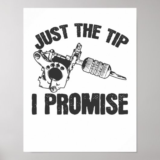 Alleen de Tip I Promise Tattoo Tätowierung Poster (Voorkant)
