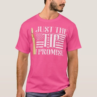 Alleen de Tip I Promise US Flag Pistool Bullet T-shirt