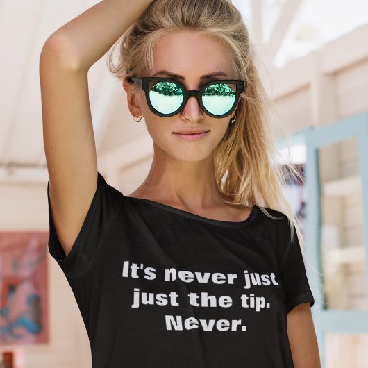 Alleen de tip t-shirt