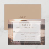 Alleen de twee moderne RSVP-bestemmingen van ons h RSVP Kaartje (Voorkant / Achterkant)