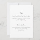 Alleen de uitnodiging voor het tweedaagse huwelijk (Voorkant)