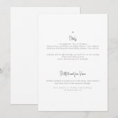 Alleen de uitnodiging voor het tweedaagse huwelijk (Voorkant / Achterkant)
