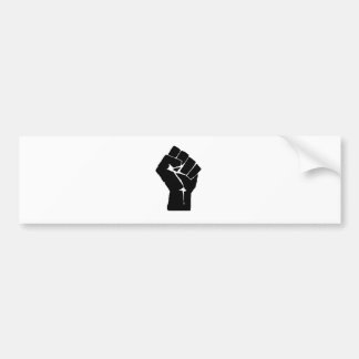 Alleen de vuist bumpersticker