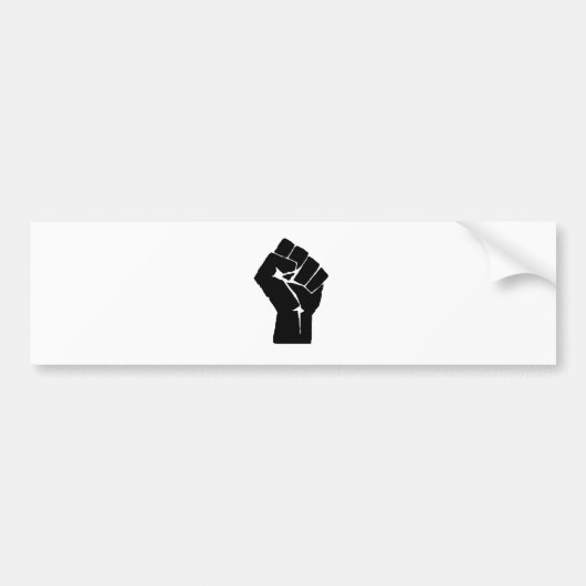 Alleen de vuist bumpersticker (Voorkant)