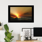 alleen de zon poster (Thuiskantoor)