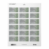 alleen dennenbomen etiket (Full Sheet)