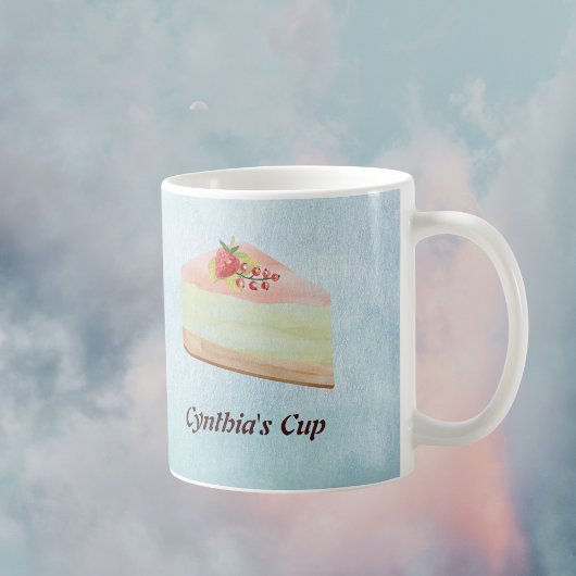 Alleen Desserts met monogram in Zachte Waterverven Koffiemok