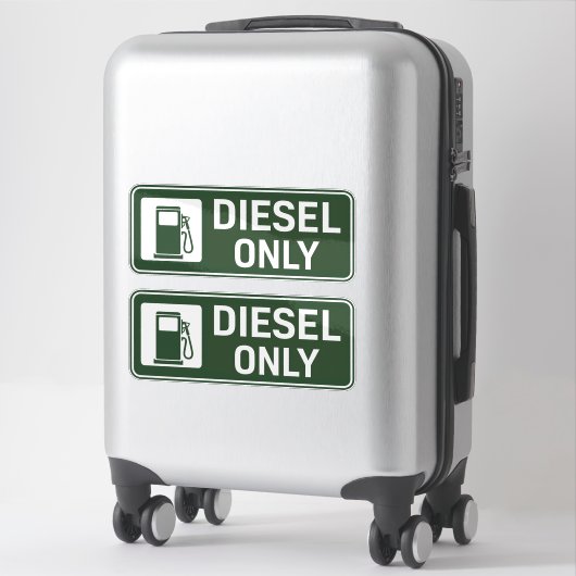 Alleen diesel sticker (Koffer)