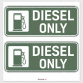 Alleen diesel sticker (Vel)