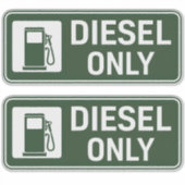 Alleen diesel sticker (Voorkant)