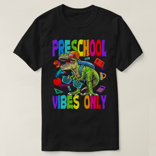 Alleen dinosaurus terugkeren naar school t-shirt (Design voorkant)