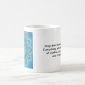 Alleen dit moment is echt. koffiemok (Center)