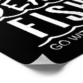 Alleen dode vissen gaan met de stroom mee - Poster (Hoek)