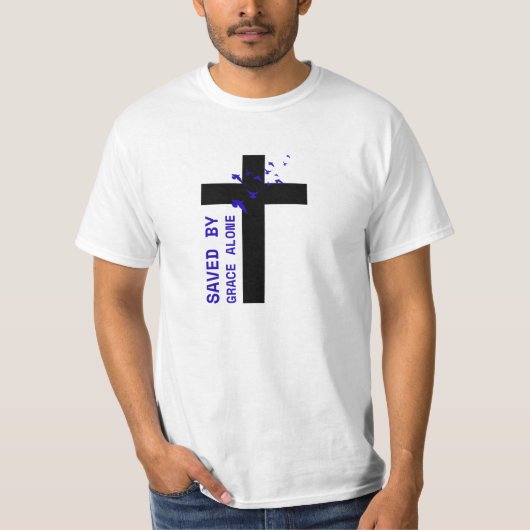 Alleen door genade gered t-shirt (Voorkant)