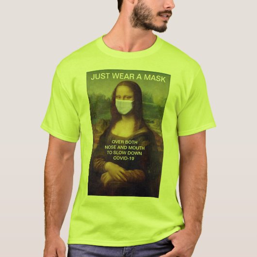 Alleen DRAAG een MASK Mona Lisa High Visibility T-shirt (Voorkant)