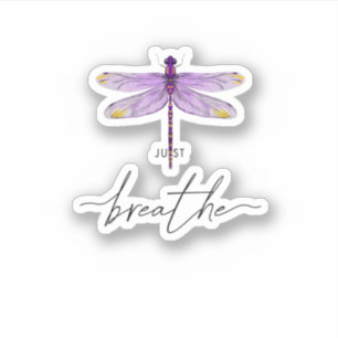 Alleen Dragonfly Tattoodesign Dandelion Breathe Me Sticker