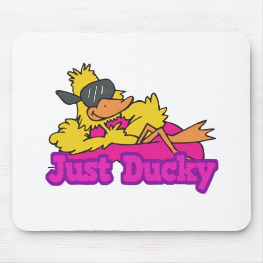 Alleen Duckie Duck op Raft Muismat (Voorkant)