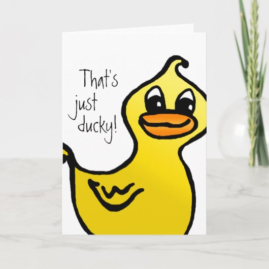 Alleen Ducky. Kaart (Voorkant)