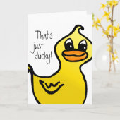 Alleen Ducky. Kaart (Gele Bloem)